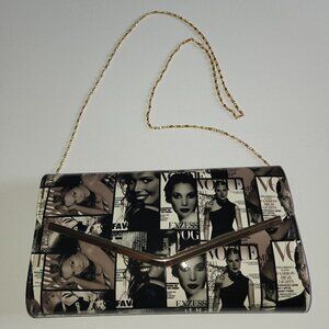 Gilian of New York Black and White Monogram Handbag